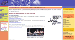 Desktop Screenshot of mnyouthjazz.com